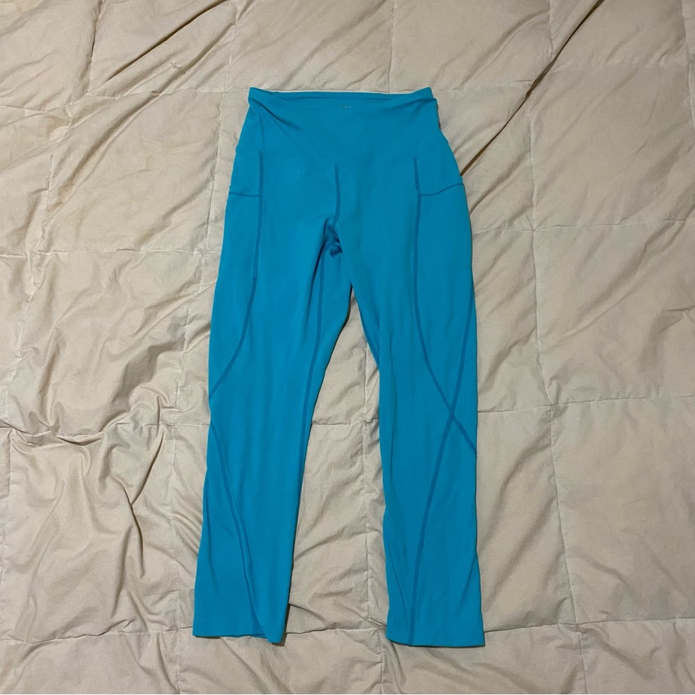 TSLA teal leggings